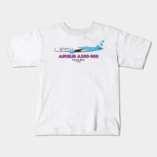 Airbus A350-900 - French Blue Kids T-Shirt